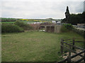 Sharp railway bridge on A338