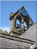 TA0979 : Bell cote and clock, All Saints', Muston by John S Turner