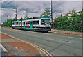 Manchester Metrolink tram no. 1025 in South Langworthy Road