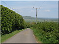 Mill Lane descending from Mill Hill to Rodmell