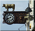 Ornate clock on Bedford High Street