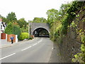 Bassaleg : Pye Corner railway bridge from the west