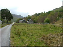 NH2953 : Disused church and shop in Strathconon by Dave Fergusson