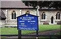 St Mary, Stapleford Abbots, Essex - Notice board