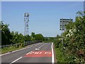 SP3060 : Mobile phone mast and bridge over M40 on B4087 by David P Howard