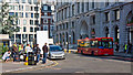 Filming in Finsbury Square