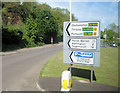 View west towards Knowle Hill from A379 roundabout