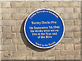TQ3579 : Plaque on the Surrey Dock Offices by Stephen Craven