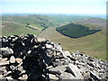 SJ0732 : Cairn on the Berwyn ridge by Jeremy Bolwell