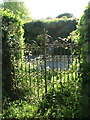 Disused churchyard gate in Pettistree village