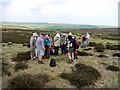 NZ9601 : Meeting of rock art enthusiasts, Brow Moor by Andrew Curtis