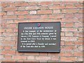 Plaque on Oliver Sheldon House, Aldwark, York