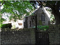 ST7611 : All Saints, Fifehead Neville- churchyard gate by Basher Eyre