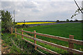 View over fence and track - Great Gonerby