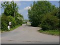 Entrance drive to Langley Farm from A3400