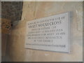 Memorial in the side chapel at Hazelbury Bryan Parish Church