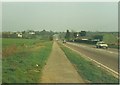 The A20 passes Yonsea Farm in 1987