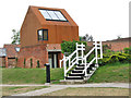 Steps to the shops at Snape Maltings