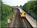 Railway from the footbridge at Staines Station