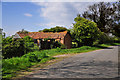 Red brick barn on South Fen Road - Helpringham Fen