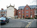 Swan Lane seen from Chapel Street, Evesham