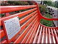 Dunbeth Park Coatbridge - Moira Anderson Bench