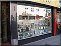 The shop window of The Grotto Devotional Shop, Hill Street