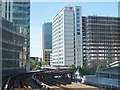 View west from South Quay Station, Docklands Light Railway