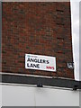 Street sign, Anglers Lane NW5