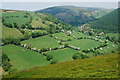 Fields and trees at Bwlch-mawr