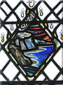 TF6927 : The church of SS Peter and Paul in West Newton - memorial window (detail) by Evelyn Simak