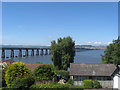 Looking over the houses, overlooking the Firth of Tay