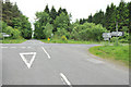 Crossroads near Findo Gask