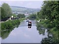 Boats approaching Twechar bridge