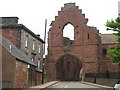 Magnificent arched entrance at Arbroath Abbey