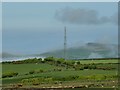 SS5444 : Sea Mist drifts inland near the Relay Mast on Oxenpark Lane by Roger A Smith