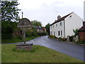 TG1508 : Church Street, Bawburgh & Bawburgh Village Sign by Geographer