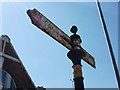 Old road sign, Rugby Road, Bulkington