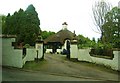 Entry gates and stunning lodge house