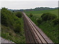 Railway line to Salisbury and London Waterloo