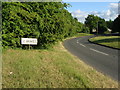 Bend in the road at St Briavels