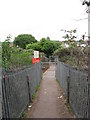 Footpath leading to foot crossing of railway near Whitchurch