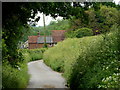 Narrow lane approaching Boxford