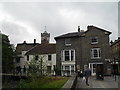 Looking from Town Path towards the tower of St Thomas & St Edmund Parish Church