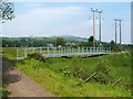 NS3977 : Footbridge on Cycle Route by Lairich Rig