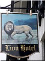 Sign for the Lion Hotel