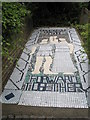 Intricate mosaic outside Paulsgrove Primary School