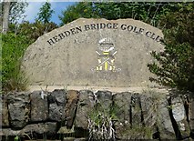SE0027 : Golf Club sign, Mytholmroyd by Humphrey Bolton