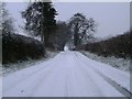 Killycon Road during Winter