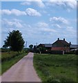 Bridleway and farm road, Low Osgoodby Grange